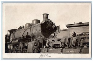 Locomotive Engine Explosion Postcard RPPC Photo Air Brake Railroad Accident 1912