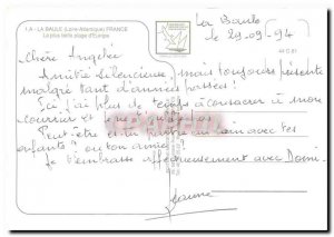 Modern Postcard La Baule French Love