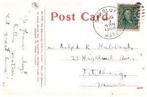 Gay Head Cliffs Marthas Vineyard Massachusetts Postcard Posted 1908