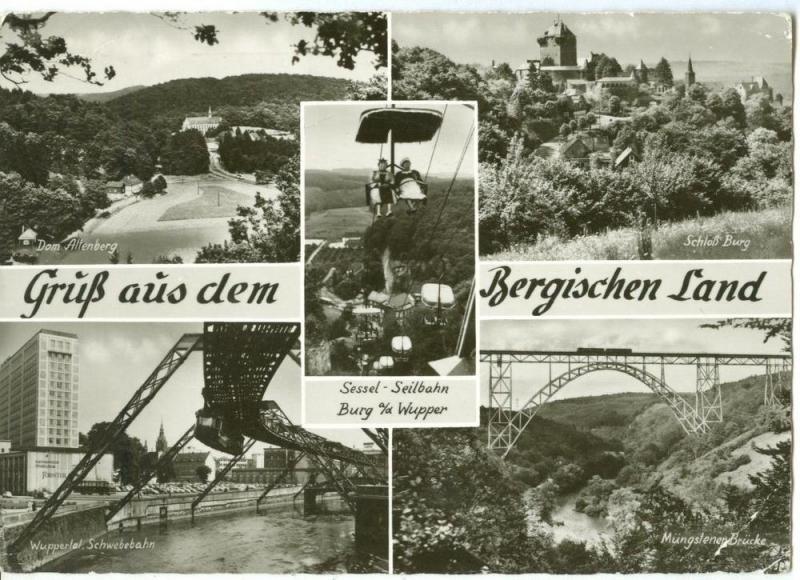 Germany, Gruss aus dem Bergischen Land, 1963 used real photo