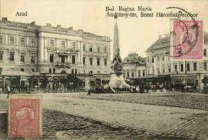 romania, ARAD, Bulevardul Regina Maria (1920s) Postcard