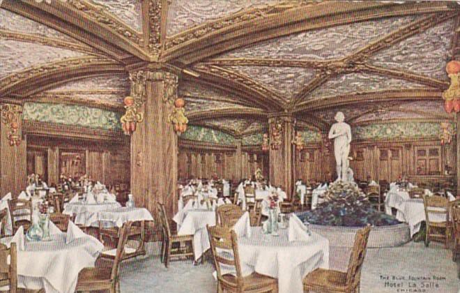 Illinois Chicago Hotel La Salle The Blue Fountain Room