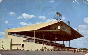 Livonia MI Michigan Mile Track Detroit Race Course c1950-60s Vintage Postcard