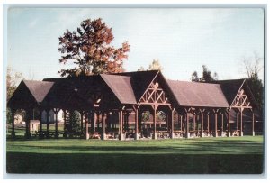 c1960 Replica Peirce Pavilion Exterior Views Clifton Springs New York Postcard 