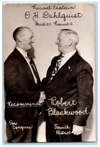 1944 Robert Blackwood Republican Political Milwaukee WI RPPC Photo Postcard 