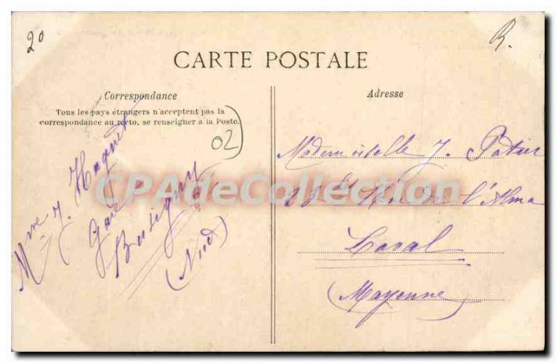 Postcard Old Saint Quentin Monument Low Relief 1557 Left