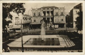 PC CPA LEBANON, BEYROUTH, PLACE DES CANONS, Vintage REAL PHOTO Postcard(b23131)