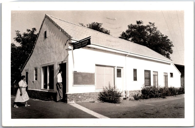 1954 U.S. Post Office French Cup Building RPPC Real Photo Posted Postcard