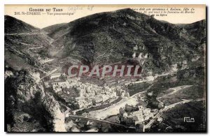 Old Postcard Gorges du Tarn St Enimie Panoramic view