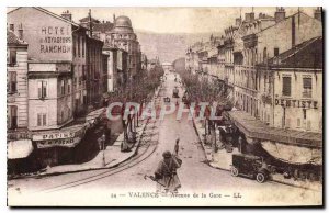 Old Postcard Valencia Avenue de la Gare Hotel des Voyageurs Dentist Ranchon P...