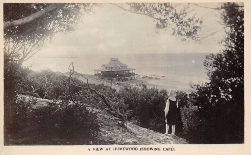 Port Elizabeth  Humewood South Africa Beach Cafe Real Photo Postcard AA68869