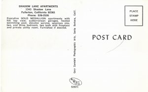 Shadow Lane Executive Apartments Fullerton California