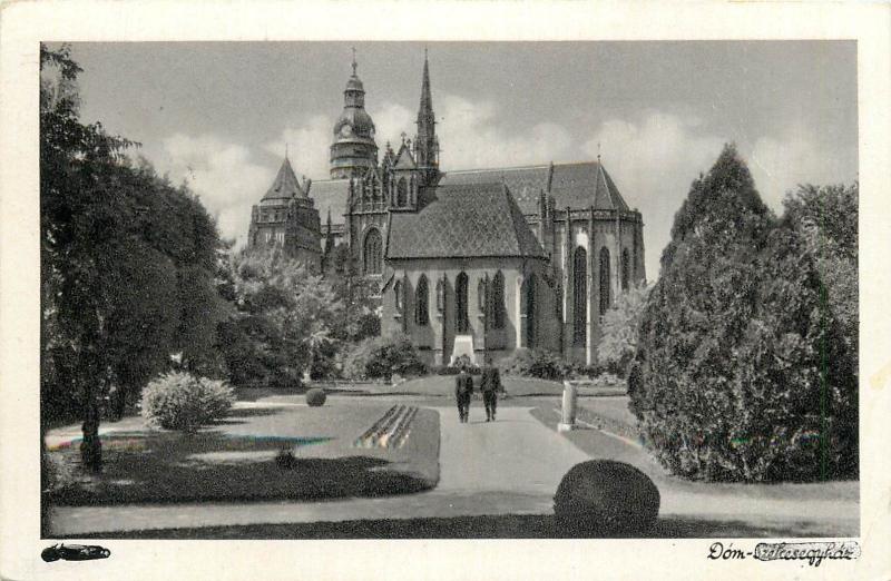 Slovakia Kassa Kosice St. Elisabeth Cathedral Real Photo Postcard 1940s