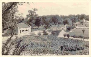 East Side Park Hartford Wisconsin RPPC Real Photo 1949 postcard