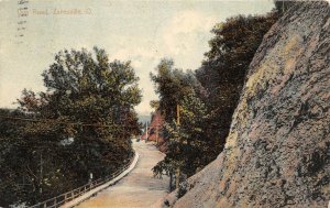 Zanesville Ohio 1909 Postcard Dug Road Muskingum County