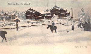 B71341 Holmenkollens Turisthotel horse chaveaux Norway