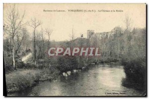 Old Postcard surroundings Tonquedec Lannion (C N) The Castle and the River
