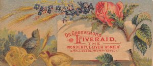 Approx. Size: 2 x 4.75 Dr. Grosvenor's liver aid, the wonderful liver remedy ...