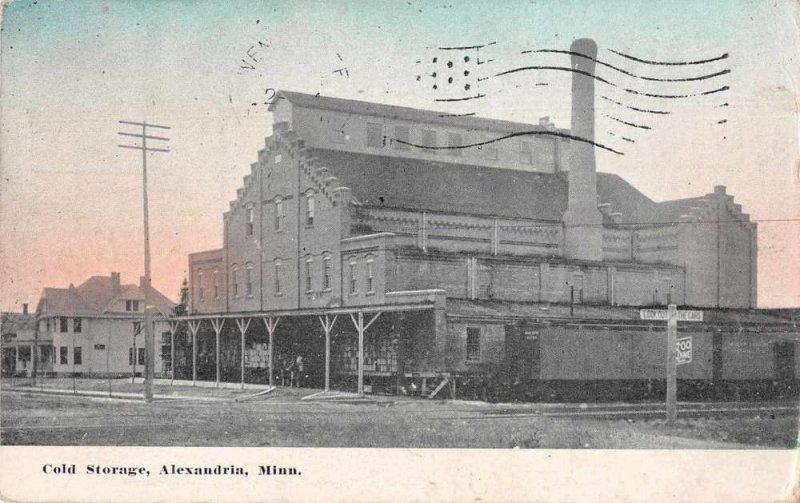 Alexandria Minnesota Cold Storage Vintage Postcard JJ658713