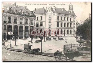 Old Postcard Angouleme Hotel Post and Telegraphs