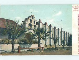 Pre-1907 POSTCARD SCENE San Gabriel Mission California CA hp9348