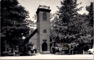 Real Photo Postcard The Little Brown Church In The Vale in Nashua, Iowa