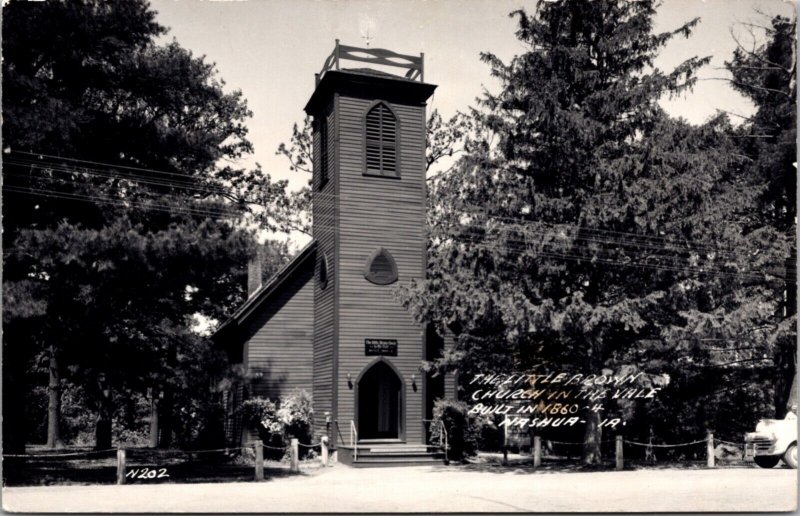 Real Photo Postcard The Little Brown Church In The Vale in Nashua, Iowa