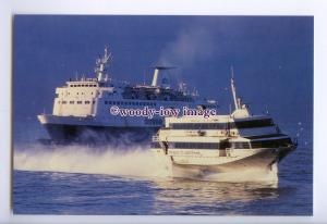 SIM0196 - Belgian Ferries - Princesse Clementine & Reine Astrid - postcard