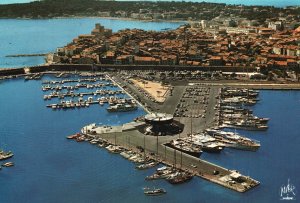 Vintage Postcard La Cote D' Azur Antibes Le Port Et Le Vieil Antibes France FR