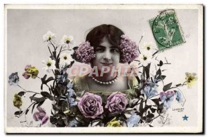 Old Postcard Fantaisie Flowers