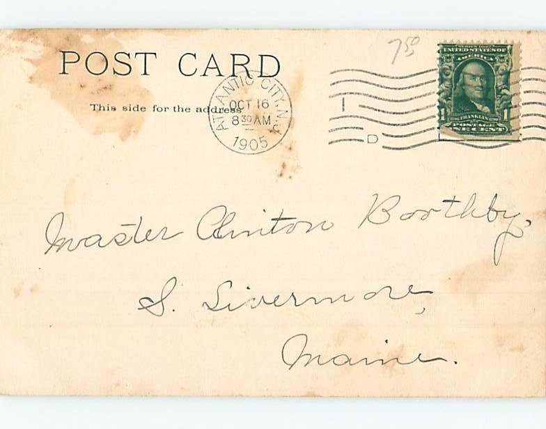 Pre-1907 HOUSES AROUND THE LIGHTHOUSE Atlantic City New Jersey NJ A3808
