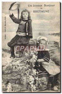 Old Postcard Folklore Children UK