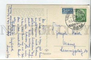 460920 GERMANY 1955 Waldeck castle dam RPPC Berlin label special cancellations