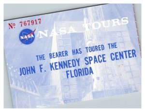 Vintage 1960's Ticket Stub NASA Tours John F. Kennedy Space Center Florida