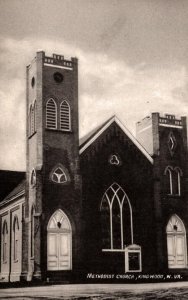 Methodist Church  Kingwood  West Virginia   Postcard