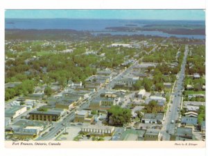 Fort Frances, Ontario, Chrome Aerial View Postcard