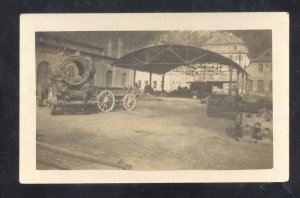 RPPC U.S. ARMY CAPTURED MASONRY FOUNDRY WWI VINTAGE REAL PHOTO POSTCARD