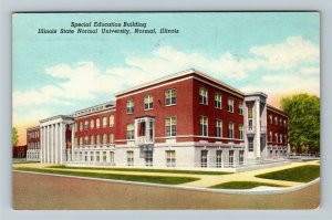 IL-Illinois State Normal University, Special Education Building, Chrome Postcard