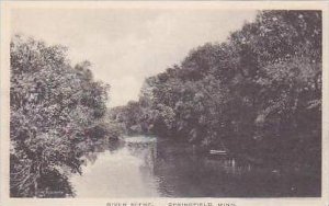 Minnesota Springfield River Scene Albertype