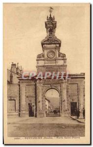 Old Postcard Pontarlier Porte Saint Pierre