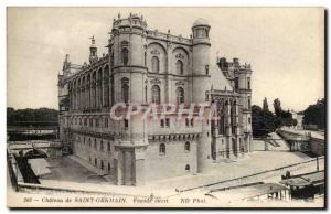 Postcard Old Chateau of Saint Germain West Facade