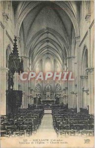 Old Postcard Houlgate Calvados Interior of the Church