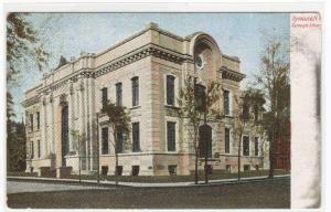 Carnegie Library Syracuse New York 1905c postcard