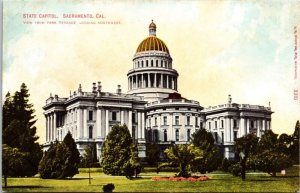 State Capitol Sacramento California Ca Terrace Looking Northwest Postcard