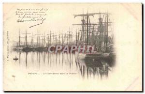 Postcard Old Paimpol schooners in Botrel Yacht Basin