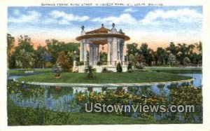 Nathan Frank Band Stand, Forest Park - St. Louis, Missouri MO Postcard