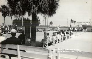 Daytona Beach FL Lawn Bowling Club Real Photo Postcard