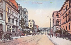 BREMEN GERMANY~BAHNHOFSTRASSE~TINTED PHOTO POSTCARD