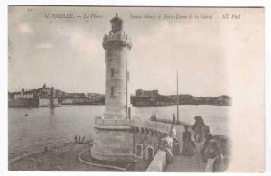 Lighthouse Le Phare Marseille France 1905c postcard