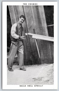 Theme Park~The Cosmos Balls Roll Uphill Rapid City SD~Vintage Postcard